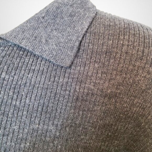 Versace Jean Couture Logo Quarter Zip Ribbed Sweater - Size XL - Picture 6 of 14